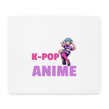 Je suis une fille simple J’aime la K-Pop et l’Anime - Tapis de souris (format paysage) - blanc - Devant