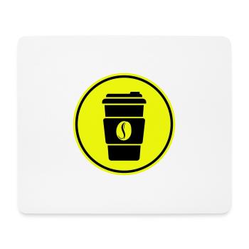 Coffee Symbol - Mouse Pad (horizontal) - white - Front