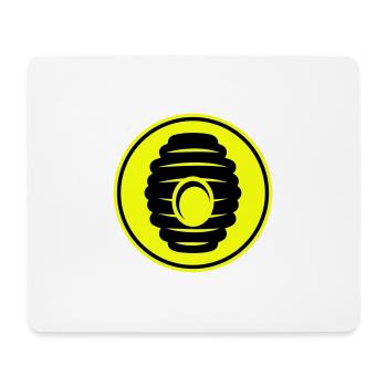 Abeille Icon miel - Tapis de souris (format paysage) - blanc - Devant