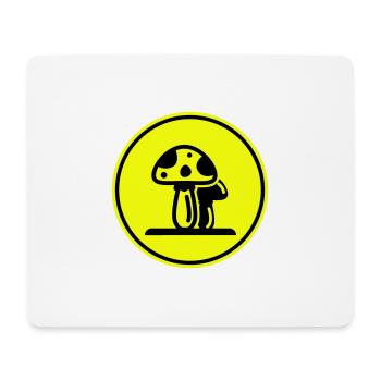 Symbole des champignons - Tapis de souris (format paysage) - blanc - Devant