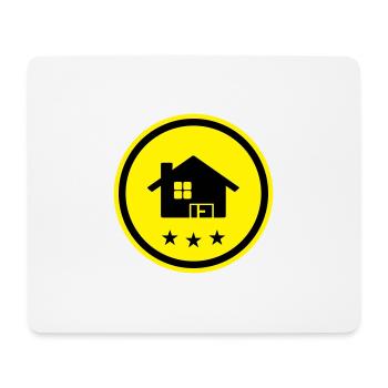 Maison Symbole Accueil - Tapis de souris (format paysage) - blanc - Devant