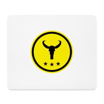 Bulle Skelett - Mousepad (Querformat) - Weiß - Vorne