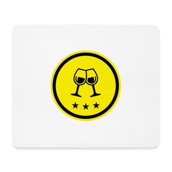 Wine glasses - Mouse Pad (horizontal) - white - Front