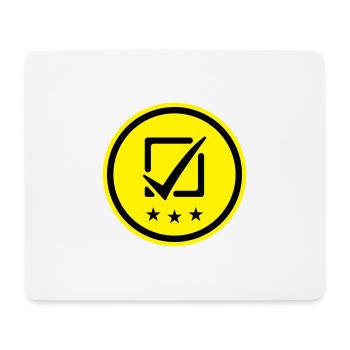 Cochez la case Vote - Tapis de souris (format paysage) - blanc - Devant