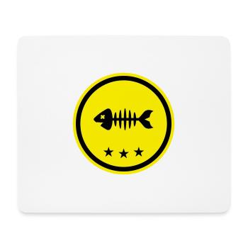 Fish Symbol Bone Bones - Mouse Pad (horizontal) - white - Front