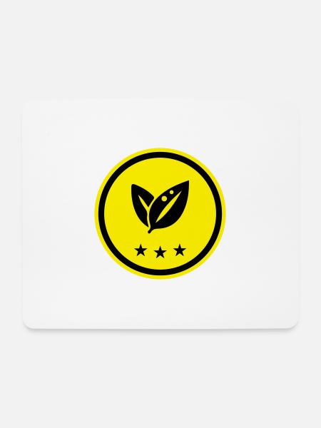 Blatt Ökologie - Mousepad (Querformat) - Weiß