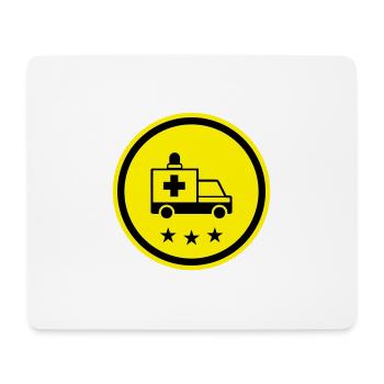 Krankenwagen Ambulance - Mouse Pad (horizontal) - white - Front