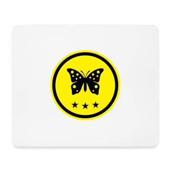 Symbole papillon - Tapis de souris (format paysage) - blanc - Devant