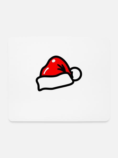 Weihnachtsmütze Weihnachten Symbol Xmas - Mousepad (Querformat) - Weiß