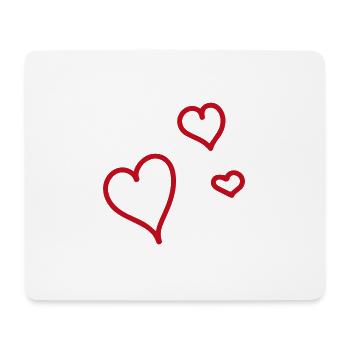 Herzensangelegenheit - Mousepad (Querformat) - Weiß - Vorne