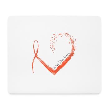 Ribbon Heart Multiple Sclerosis Awareness - Mouse Pad (horizontal) - white - Front