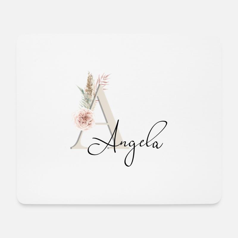 Angela! Name Boho - Mouse Pad (horizontal) - white