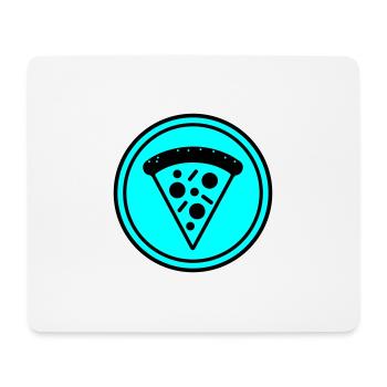 Pizza icon circle - Mouse Pad (horizontal) - white - Front