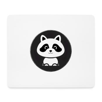 Waschbären süßer Cartoon Waschbär 24 - Mousepad (Querformat) - Weiß - Vorne