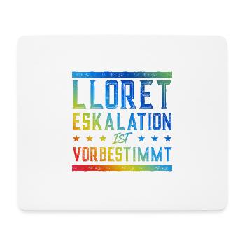 Lloret De Mar Eskalation - Mousepad (Querformat) - Weiß - Vorne