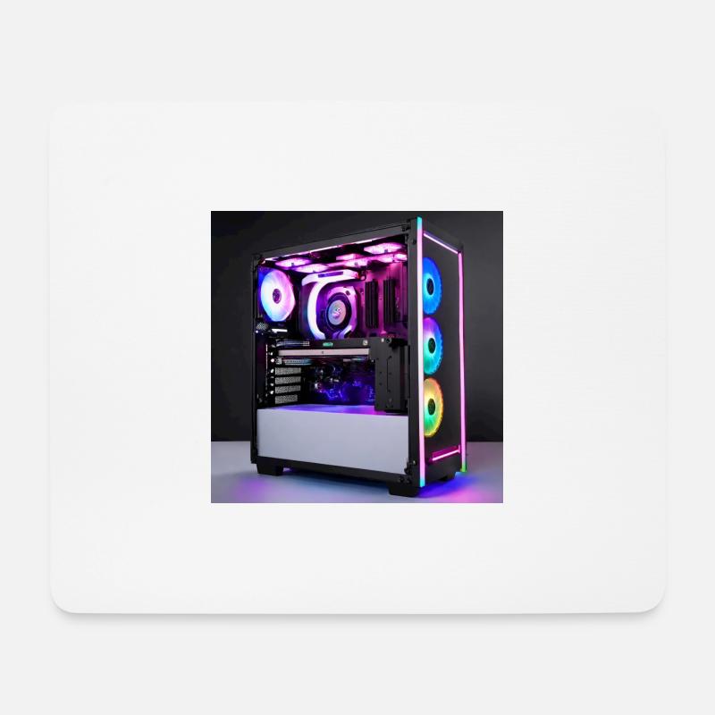 RGB Gaming PC - Mousepad (Querformat) - Weiß