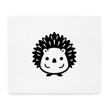 Igel - Mousepad (Querformat) - Weiß - Vorne