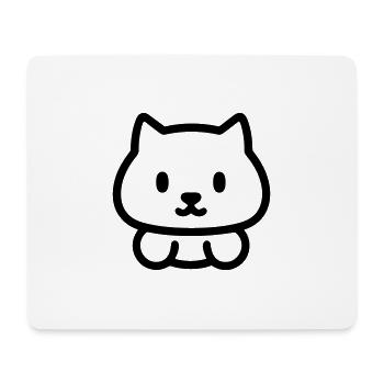 Katze - Mousepad (Querformat) - Weiß - Vorne