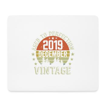 Cadeau Anniversaire Rétro - Nées En Décembre 2019 - Tapis de souris (format paysage) - blanc - Devant
