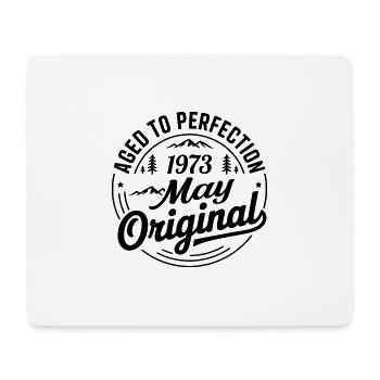 Mai 1973 – Legende der Gipfel und Berge - Mousepad (Querformat) - Weiß - Vorne
