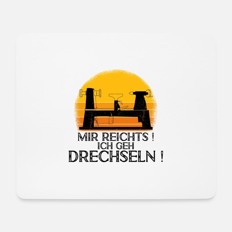 Drechsler Drechseln Drechselbank Drechsel - Mousepad (Querformat) - Weiß