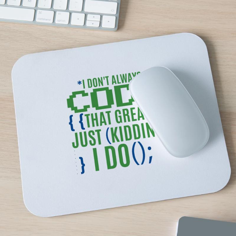 Funny Coder Programmer IT Mouse Pad (horizontal)