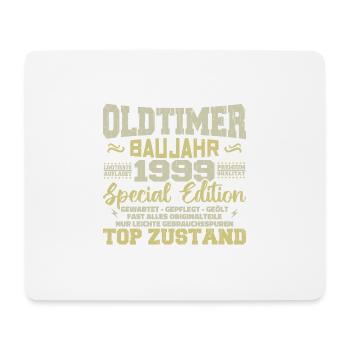 Jahrgang 1999 geboren Retro Geburtstag Vintage - Mousepad (Querformat) - Weiß - Vorne