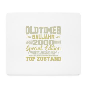 Vintage 2000's Born Retro Birthday Vintage - Mouse Pad (horizontal) - white - Front