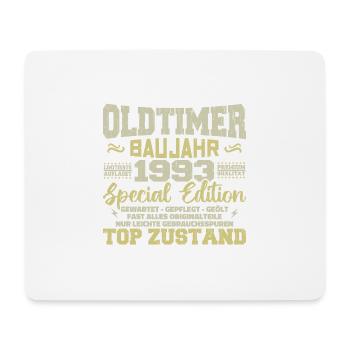 Jahrgang 1993 geboren Retro Geburtstag Vintage - Mousepad (Querformat) - Weiß - Vorne