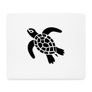 Schildkröte - Mousepad (Querformat) - Weiß - Vorne