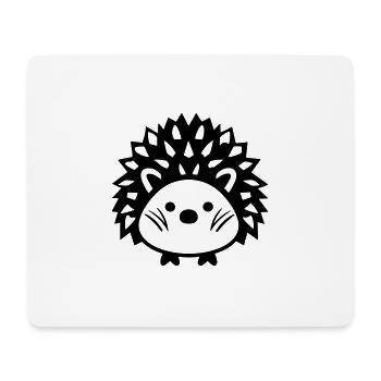 Igel - Mousepad (Querformat) - Weiß - Vorne