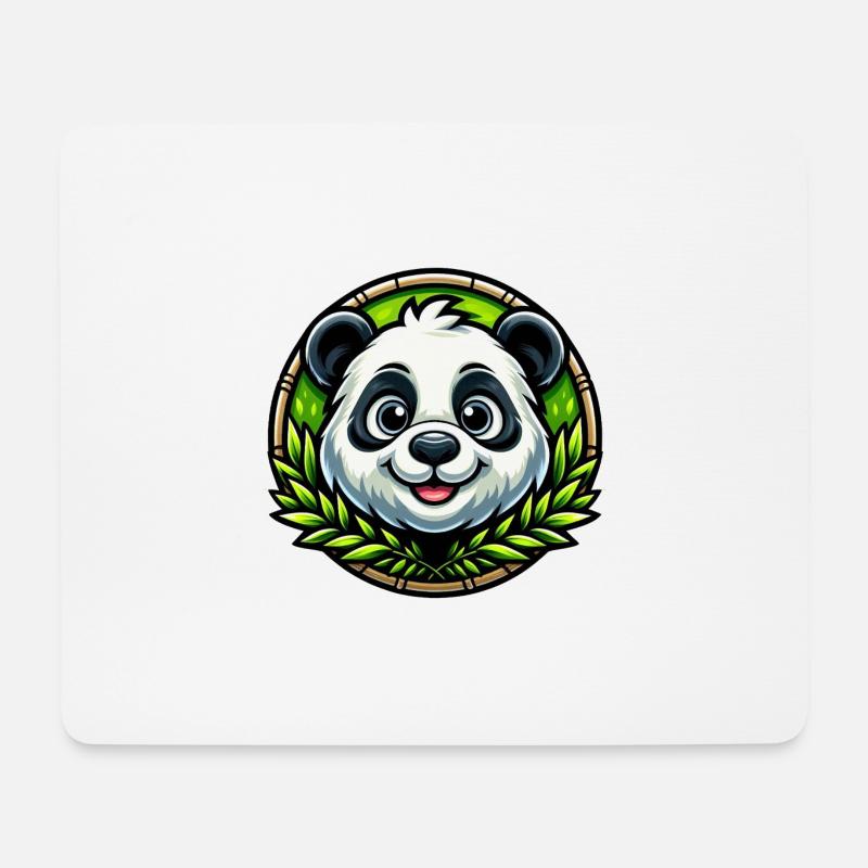 Panda Bear - Mouse Pad (horizontal) - white