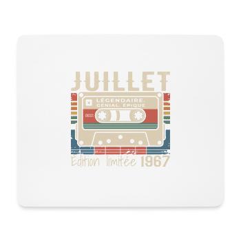 Juillet 1967 Cadeau Anniversaire Juillet 1967  - Tapis de souris (format paysage) - blanc - Devant