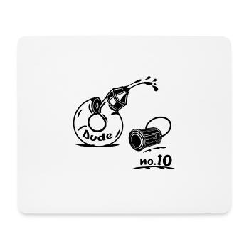 Dude no 10 - Mouse Pad (horizontal) - white - Front