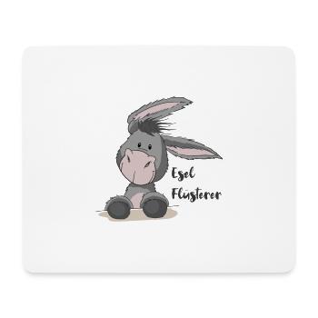 Esel Flüsterer - Mousepad (Querformat) - Weiß - Vorne