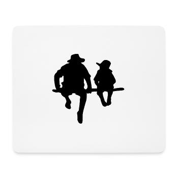 Father Son - Mouse Pad (horizontal) - white - Front