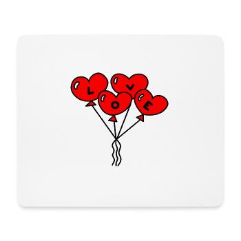 Amore palloncino amore - Tappetino per mouse (orizzontale) - bianco - Fronte