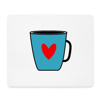- KAFFEE. CAFE. - HUMOR. - TASSE. - TEA. THE THE - Mousepad (Querformat) - Weiß - Vorne