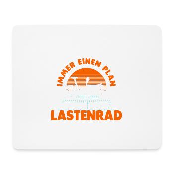 Fahrradfahren Lastenrad Fahrradtour Fahrrad - Mousepad (Querformat) - Weiß - Vorne
