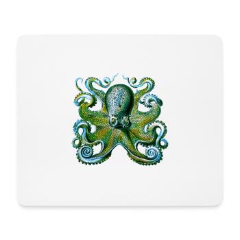 pieuvre calmar tatouage tentacule monstre angs - Tapis de souris (format paysage) - blanc - Devant