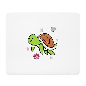 Demigirl Tortue Dans l’espace Demigirl Pride - Tapis de souris (format paysage) - blanc - Devant