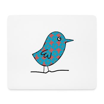 VOGEL. EULE. EULE. VOGEL. NACHT. NATUR - Mousepad (Querformat) - Weiß - Vorne