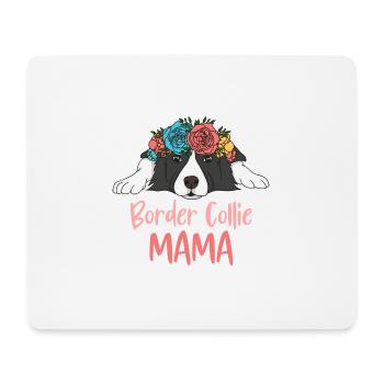 BORDER COLLIE MAMA - Tapis de souris (format paysage) - blanc - Devant