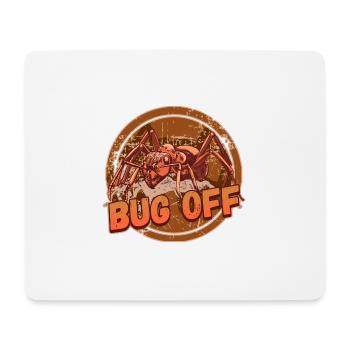 Bug Off Pest Control Exterminator Design for a - Mousepad (Querformat) - Weiß - Vorne