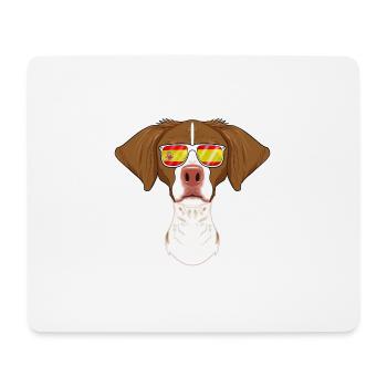 Brittany I Spain Sunglasses I Spanish Flag - Mousepad (Querformat) - Weiß - Vorne