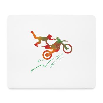 Motorcross Racer Rennfahrer Gift - Mousepad (Querformat) - Weiß - Vorne