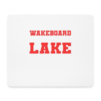 Mieux au poison de wakeboarder du lac - Tapis de souris (format paysage) - blanc - Devant