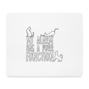 Cat Owner Motif Cats Fan Cat Owner - Mouse Pad (horizontal) - white - Front