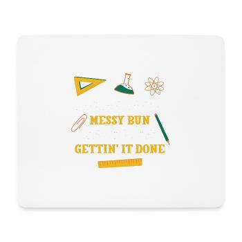 Banana Bread Messy Bun Lesson Plans Funny Teacher - Mouse Pad (horizontal) - white - Front