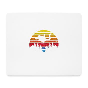 I Love Skydiving & I Will Never Stop Awesome Retro - Mousepad (Querformat) - Weiß - Vorne